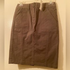 LOFT casual greenish brown skirt size 00